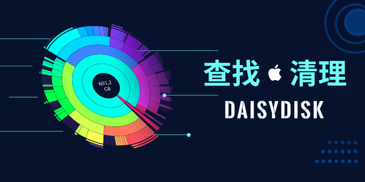 使用 DaisyDisk 快速扫描定位 Mac 磁盘中占用空间的数据！