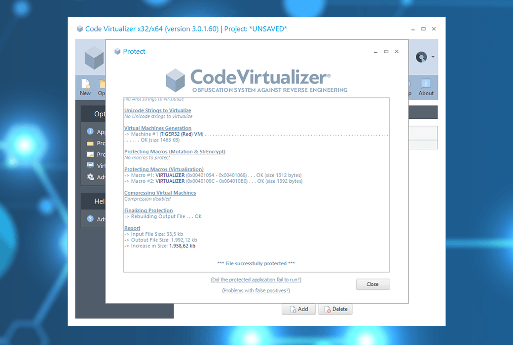 Code Virtualizer 代码虚拟化混淆系统工具软件截图