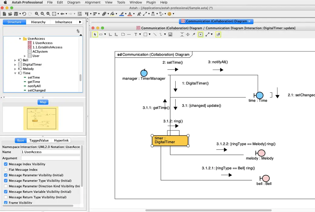Astah UML 專業繪圖時序圖建模工具軟體截图