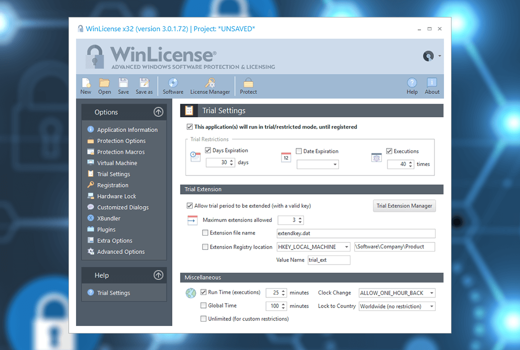 WinLicense 軟件保護與許可管理工具軟體截图