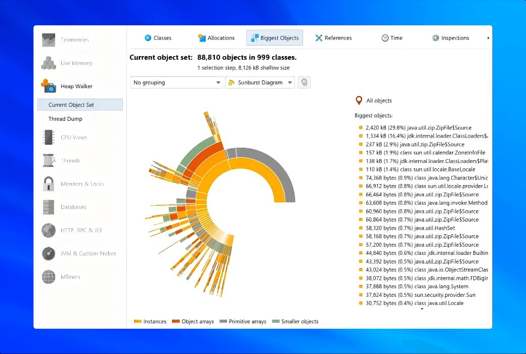 JProfiler Java 性能分析与优化工具软件截图