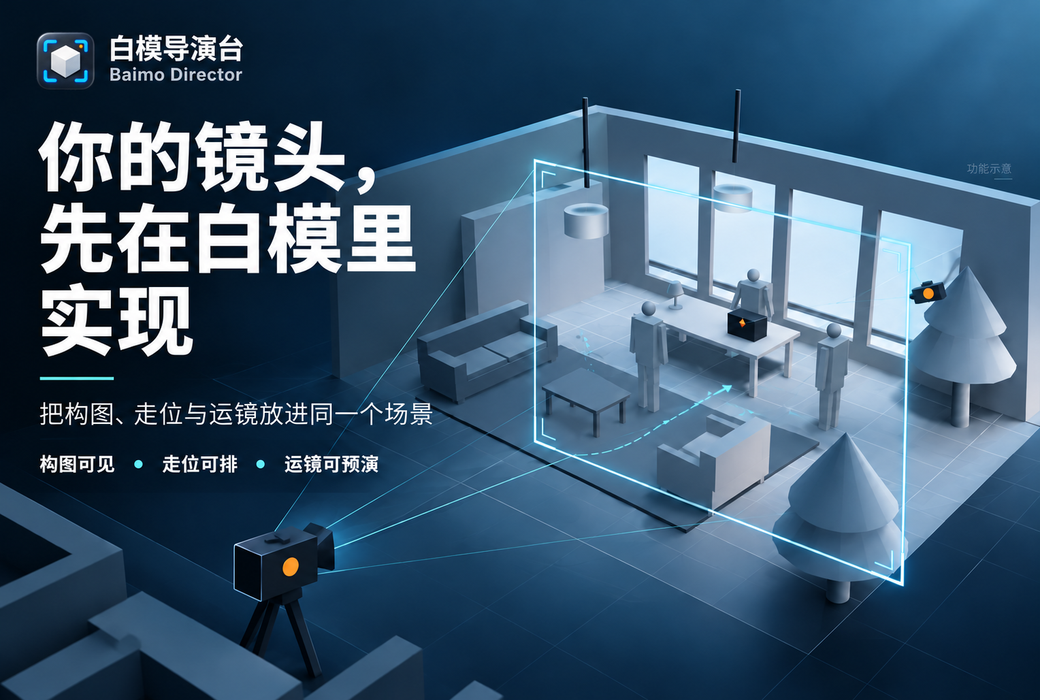 白模导演台 AI 视频预演工具软件截图
